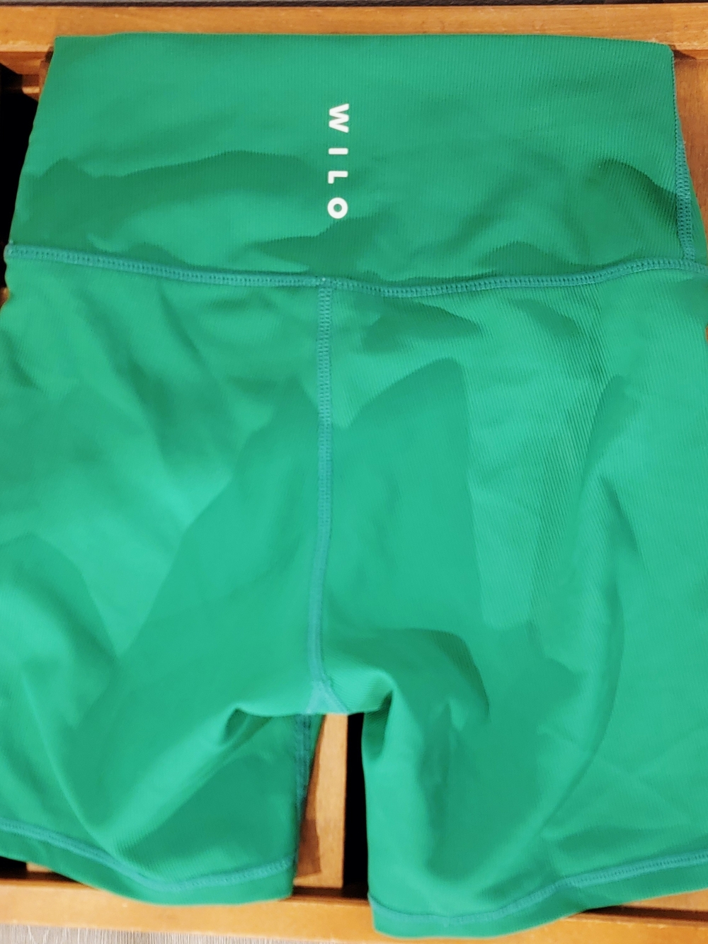 WILO Women's High-Waist Bike Shorts in Green